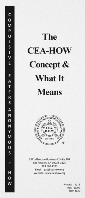 Cover of the pamphlet titled "The CEA-HOW Concept and What it Means?"