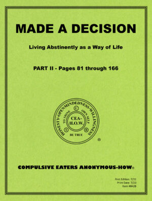 Cover of the workbook titled "Made a Decision"