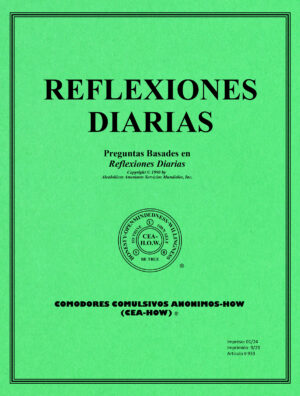 Imagen de portada del libro de trabajo titulado "Reflexiones Diarias"