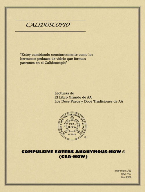 Imagen de portada del libro de trabajo titulado "Calidoscopio"