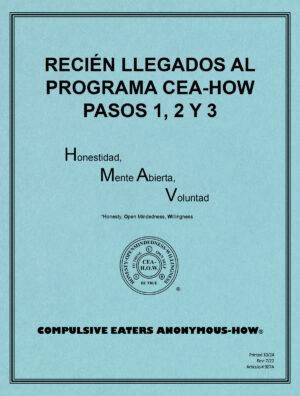 Imagen de portada del libro de trabajo titulado "Eecien Llegados al Programa CEA-HOW"
