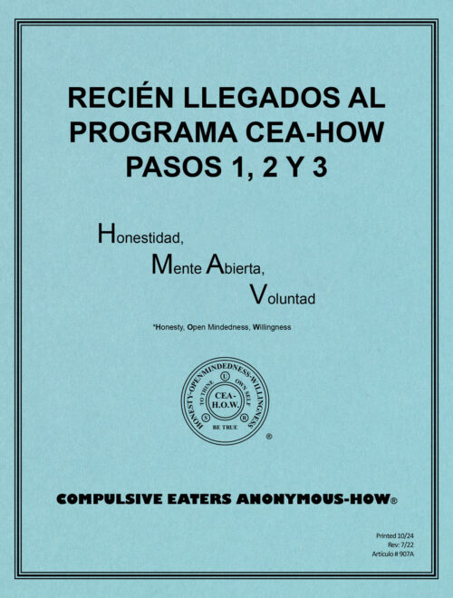 Imagen de portada del libro de trabajo titulado "Eecien Llegados al Programa CEA-HOW"