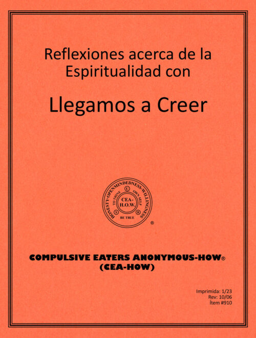 Imagen de portada del libro de trabajo titulado "Llegamos a Creer"