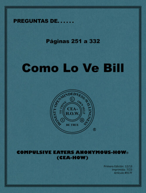 Imagen de portada del libro de trabajo titulado "Como lo ve Bill Páginas 251-332"