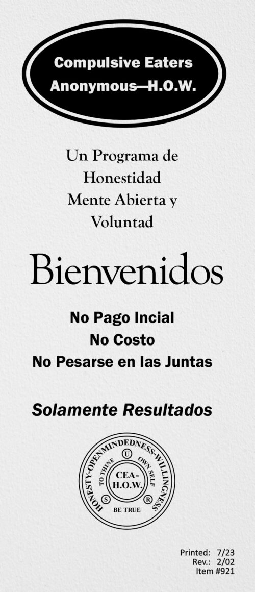 Portada del folleto titulado "Bienvenidos a CEA-HOW"