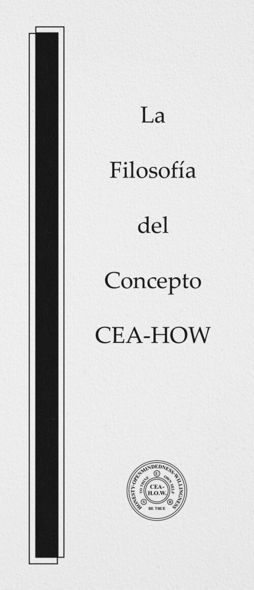 Portada del folleto titulado "La Filosofía del Concepto CEA-HOW"